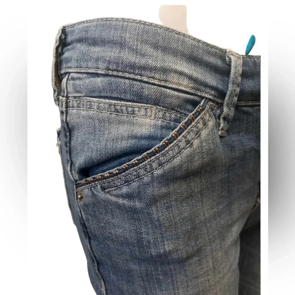 MAC Ashley Distressed Medium Wash Skinny Jeans Size 34 - Picture 4 of 12